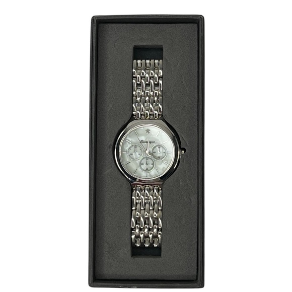 Classique Australia Unisex Watch New In Box Silver Tone 3 Auxiliary Sub Dials - Picture 1 of 10